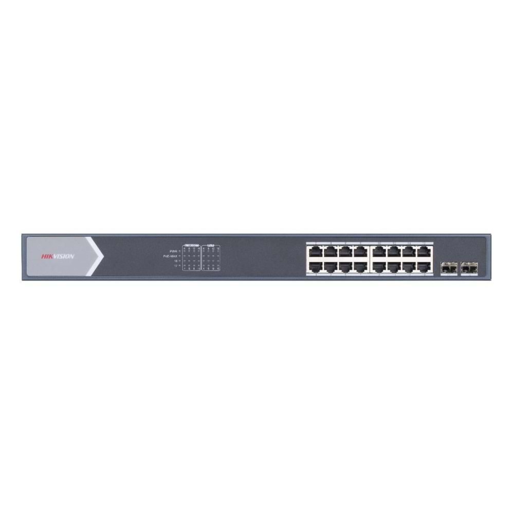 Hikvision DS-3E0518P-E/M 16 Port PoE (125W) Gigabit + 2xSFP Switch