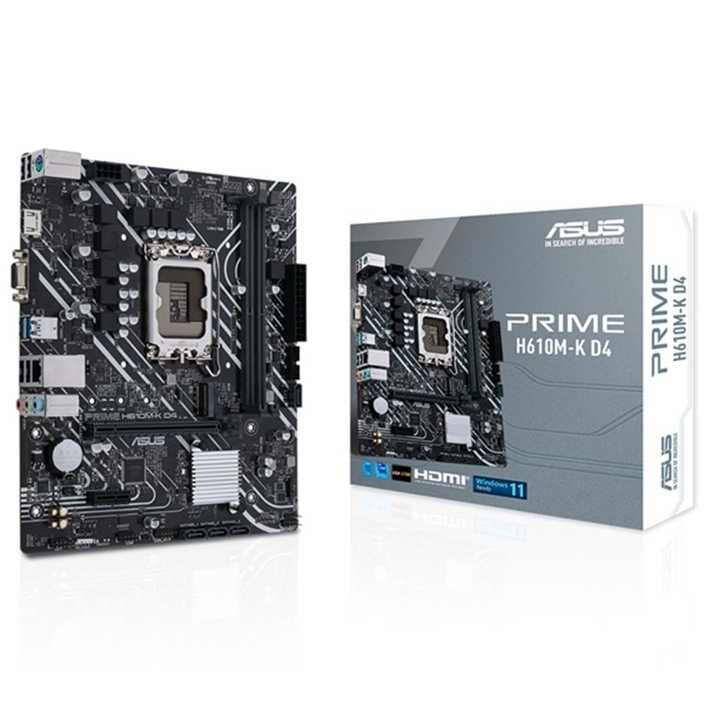 Asus Prime H610M-K D4 Intel H610 3200 MHz DDR4 Soket 1700 mATX Anakart