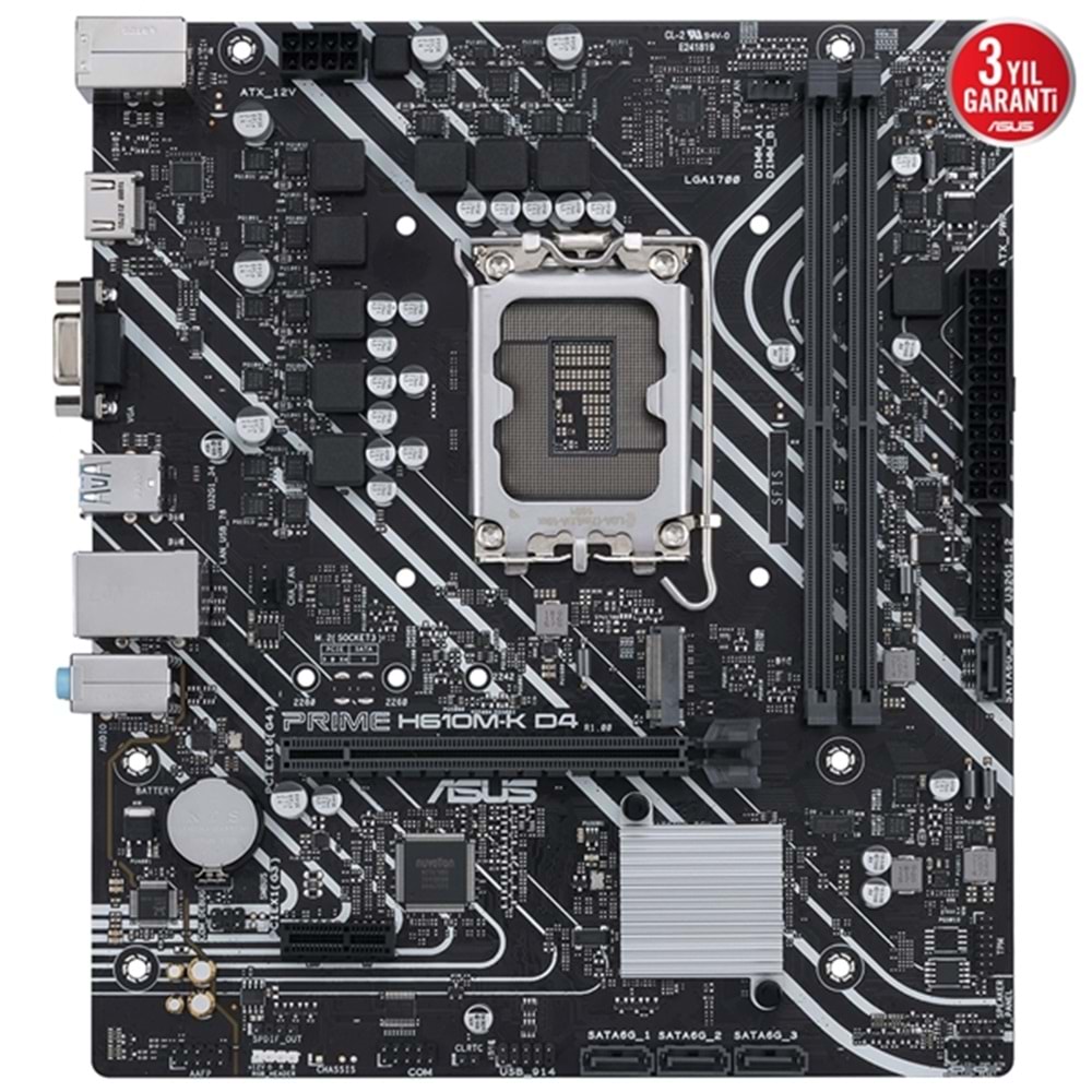 Asus Prime H610M-K D4 Intel H610 3200 MHz DDR4 Soket 1700 mATX Anakart
