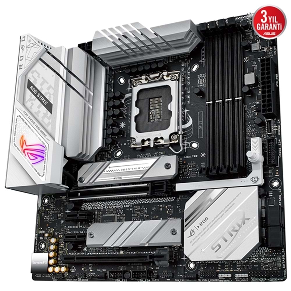 Asus ROG STRIX B760-G GAMING WIFI Intel B760 7800 MHz DDR5 LGA 1700 Micro ATX Anakart
