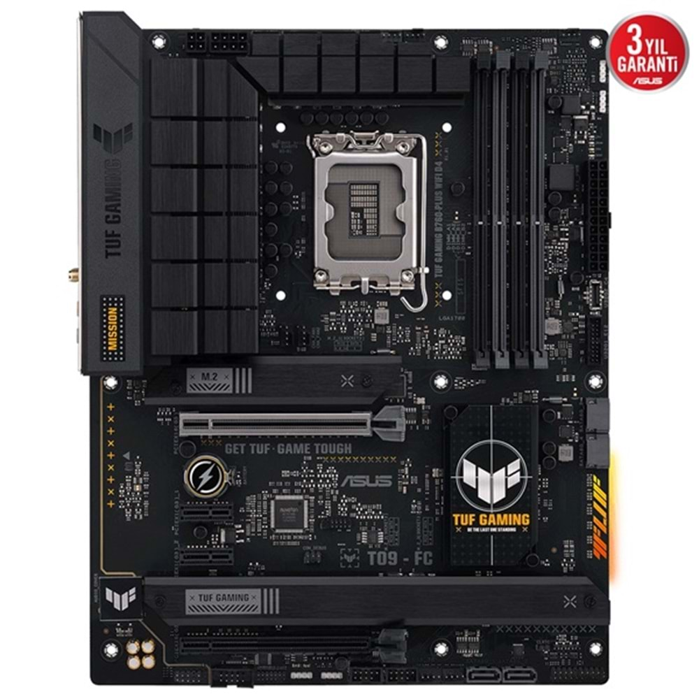 Asus TUF Gaming B760-Plus WIFI D4 Intel B760 5333 MHz (OC) DDR4 Soket 1700 ATX Anakart