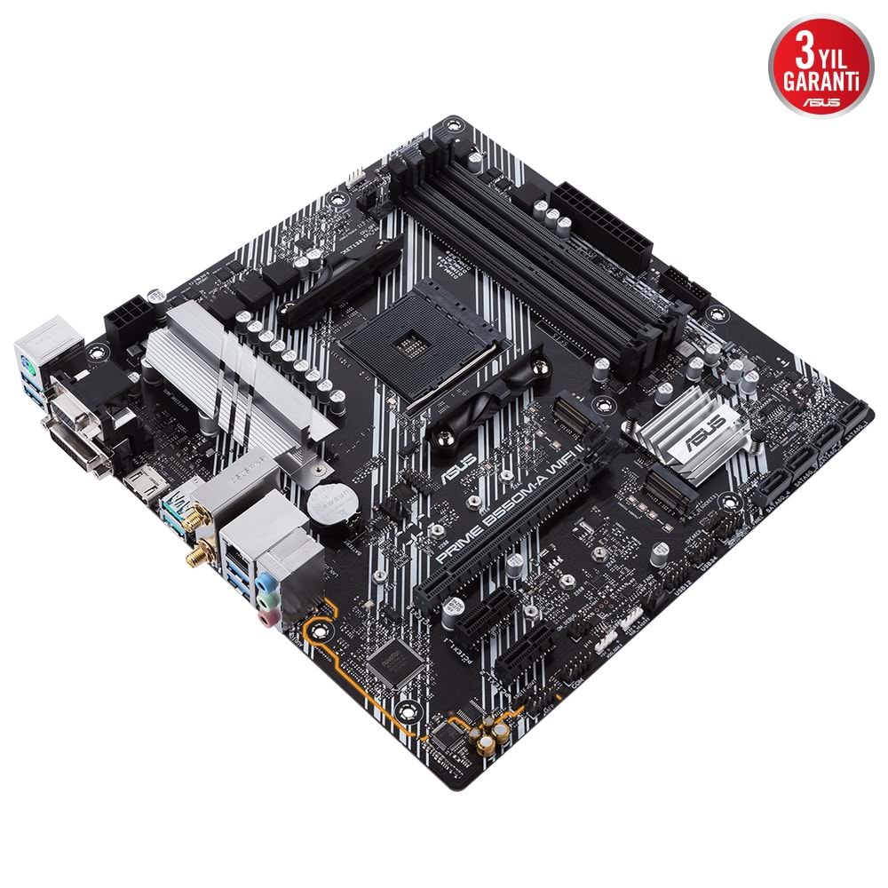 Asus PRIME B550M-A WIFI II AMD B550 4866 MHz (OC) DDR4 Soket AM4 mATX Anakart