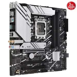 Asus Prime B760M-A WIFI D4 Intel B760 5333 MHz (OC) DDR4 Soket 1700 mATX Anakart