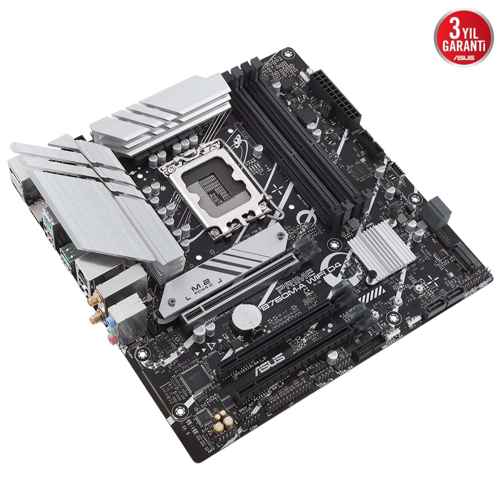 Asus Prime B760M-A WIFI D4 Intel B760 5333 MHz (OC) DDR4 Soket 1700 mATX Anakart