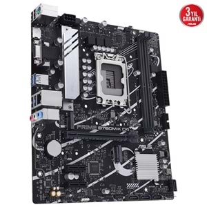 Asus Prime B760M-K D4 Intel B760 5333 MHz (OC) DDR4 Soket 1700 mATX Anakart