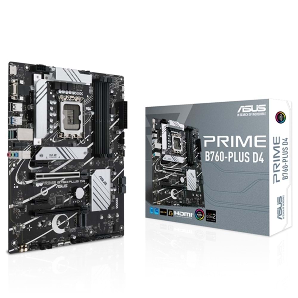Asus Prime B760-PLUS D4 Intel B760 5066 MHz (OC) DDR4 Soket 1700 ATX Anakart