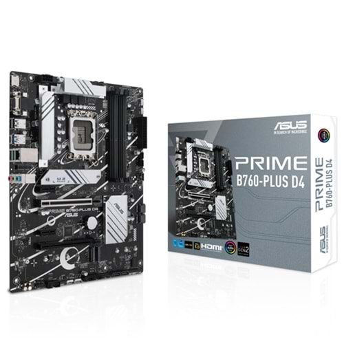 Asus Prime B760-PLUS D4 Intel B760 5066 MHz (OC) DDR4 Soket 1700 ATX Anakart