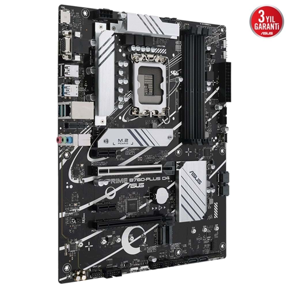 Asus Prime B760-PLUS D4 Intel B760 5066 MHz (OC) DDR4 Soket 1700 ATX Anakart