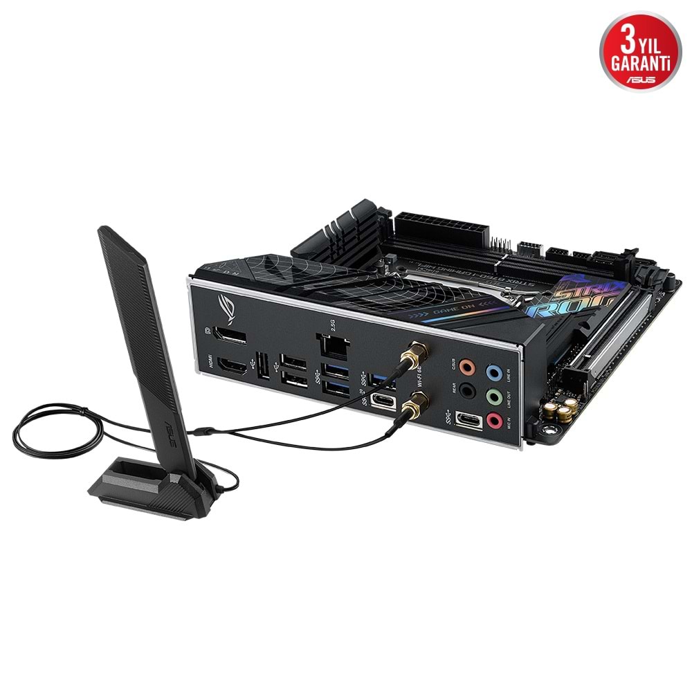 Asus ROG STRIX B760-I GAMING WIFI B760 DDR5 M.2 USB3.2 DP/HDMI PCI 4.0 1700p Anakart