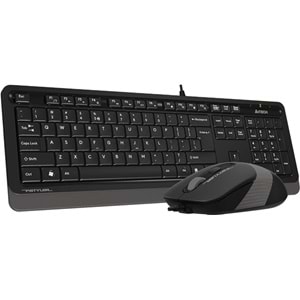A4Tech F1010 Usb Kablolu Q Klavye Mouse Seti Gri