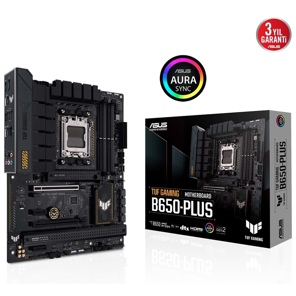Asus TUF Gaming B650-Plus AMD B650 6400 MHz (OC) DDR5 Soket AM5 ATX Anakart
