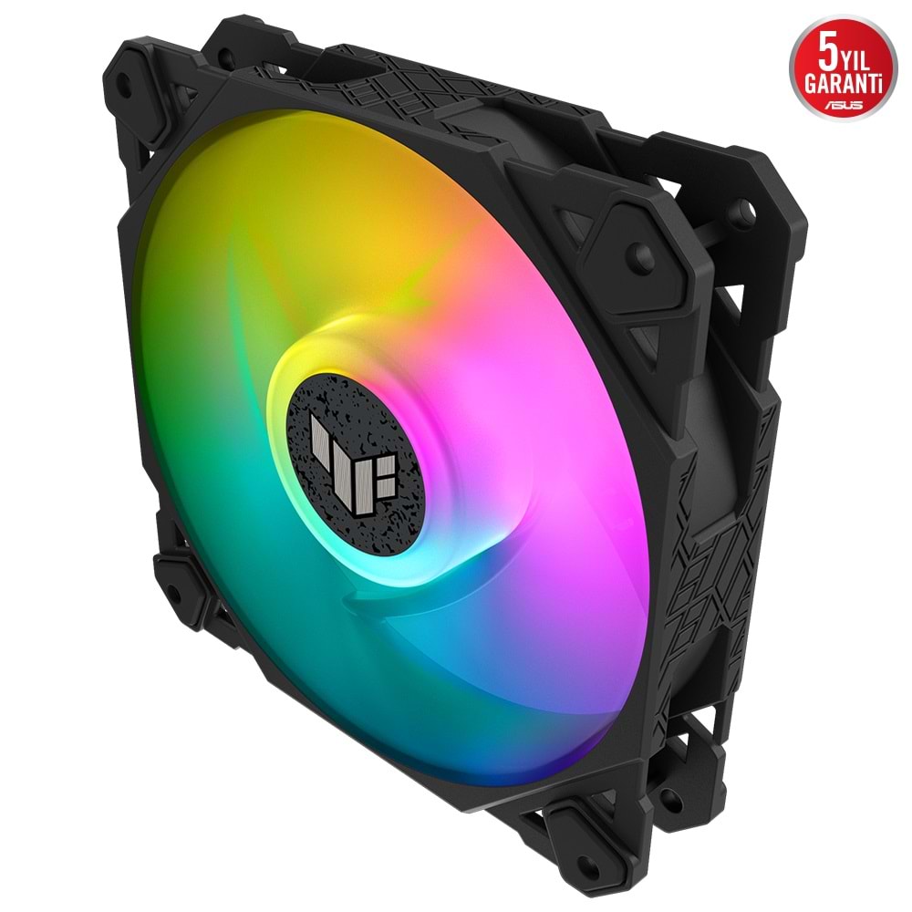 Asus TUF Gaming TF120 ARGB Soğutucu Kasa Radyatör Fanı Siyah Adreslenebilir ARGB120M Siyah