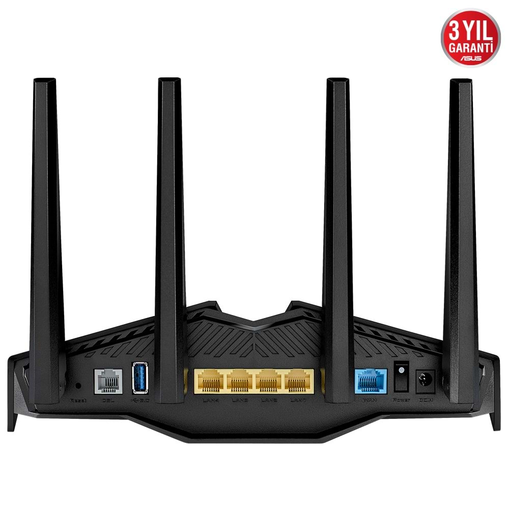 Asus DSL-AX82U Wi-Fi6 ADSL/VDSL DualBand Wi-Fi VPN 4 x Anten 4G 4x GigabitPort Firewall VPN Modem Router