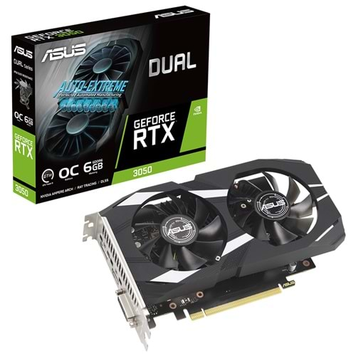 Asus NVIDIA Dual Geforce RTX 3050 OC Edition DUAL-RTX3050-O6G 6 GB GDDR6 128 Bit Ekran Kartı