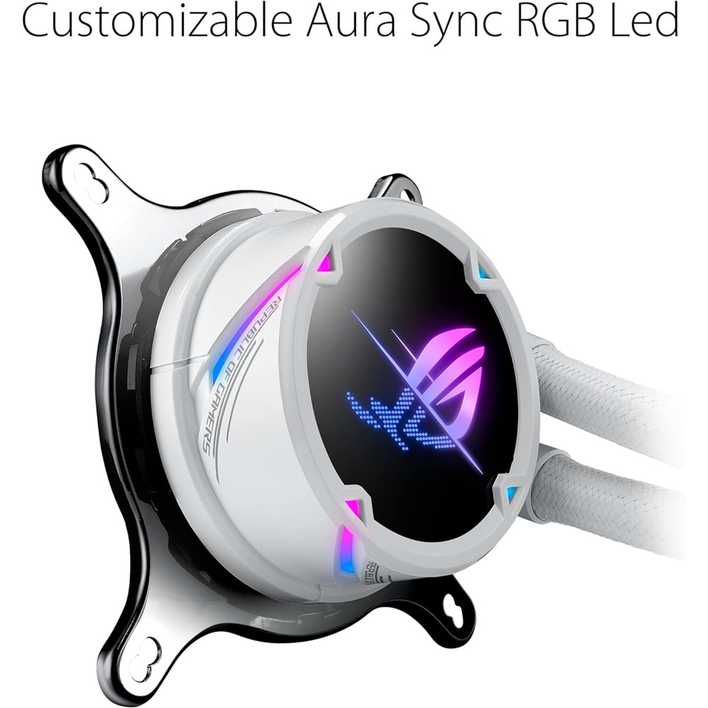 Asus Rog Strix Lc II 240 Argb V3 Sıvı İşlemci Soğutucu Beyaz