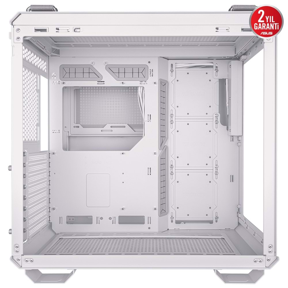 Asus Tuf Gaming GT502 V2 Temperli Cam Micro ATX Beyaz Bilgisayar Kasası