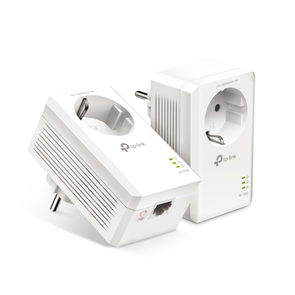 TP-Link TL-PA7017P KIT AV1000 Gigabit Passthrough Powerline Başlangıç Kiti