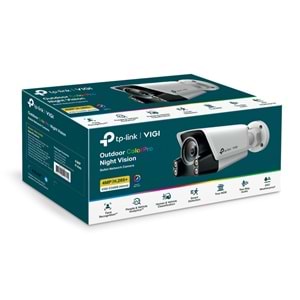 TP-Link VIGI C340S 4mm 4MP AI ColorPro Bullet IP Kamera (Çift Yönlü Ses, Aktif Savunma)
