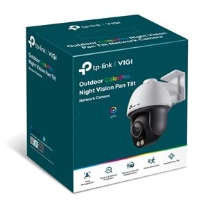 TP-Link VIGI C540S 4mm 4MP AI ColorPro PT IP Kamera Renkli Gece Görüş, Çift Yönlü Ses