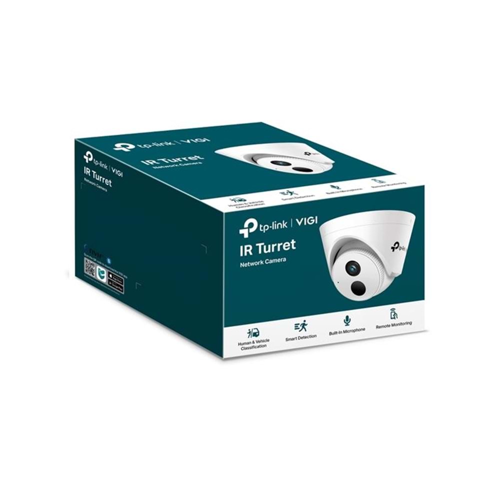 TP-Link VIGI C430I 2.8mm 3Mp Ir Dome Ip Kamera Dahili Mikrofon, Koridor Modu