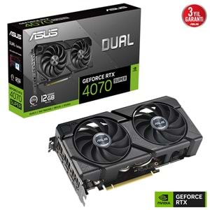 Asus DUAL-RTX4070S-12G-EVO 12GB GDDR6X 192Bit Ekran Kartı