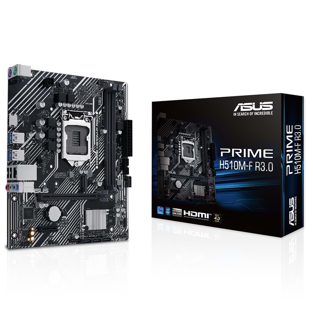 Asus PRIME H510M-F R3.0 H470 DDR4 M.2 USB3.2 DP/HDMI PCI 4.0 1200p Anakart