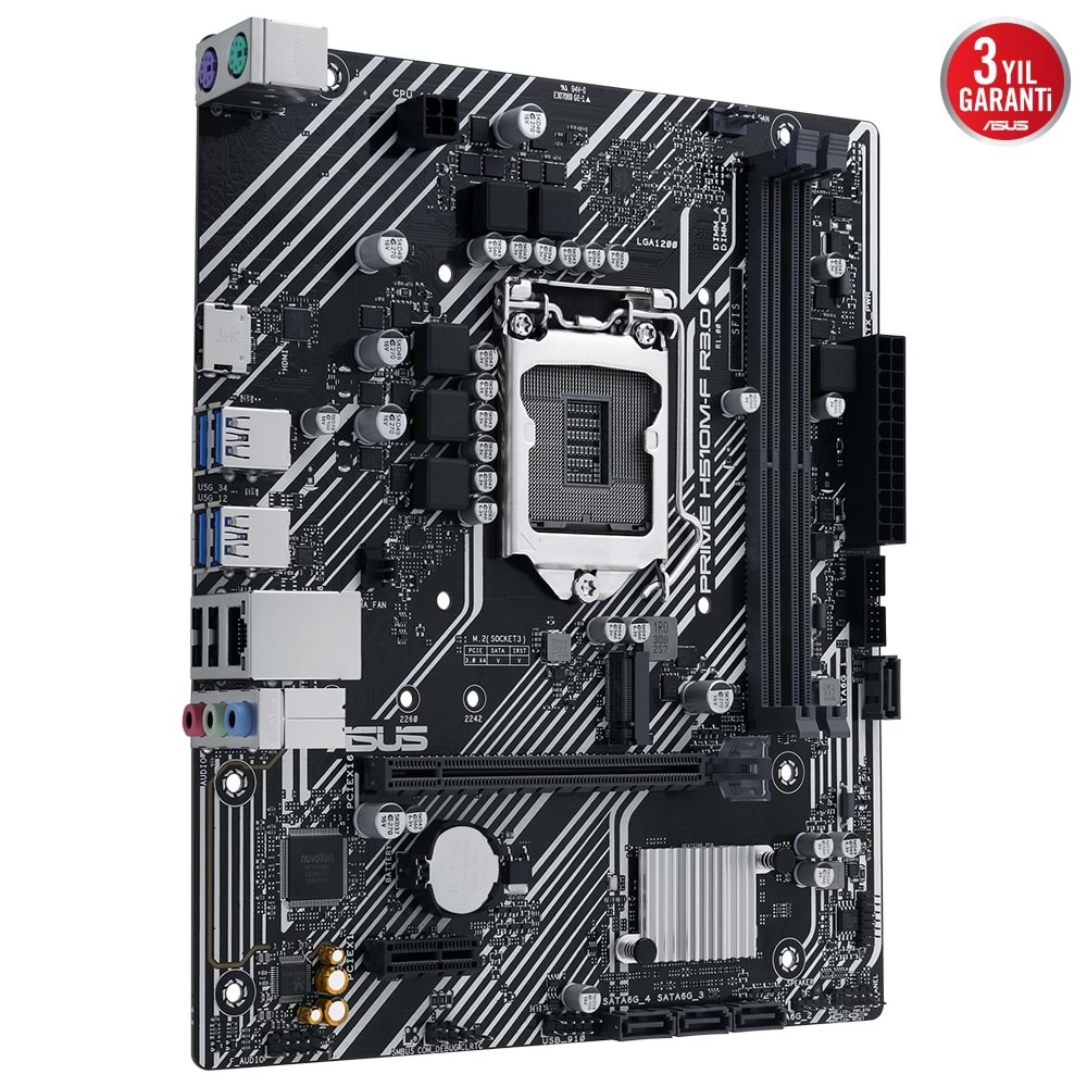 Asus PRIME H510M-F R3.0 H470 DDR4 M.2 USB3.2 DP/HDMI PCI 4.0 1200p Anakart