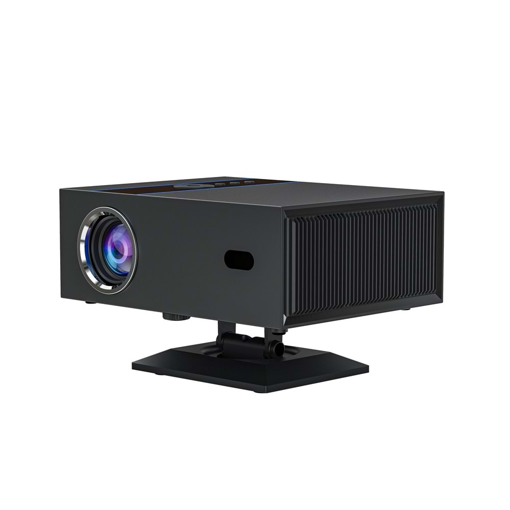 Xnano X6 1080p Full HD 4K LED Projeksiyon, Android, Wi-Fi, Bletooth, Auto Focus, 15000 Lumen, Black