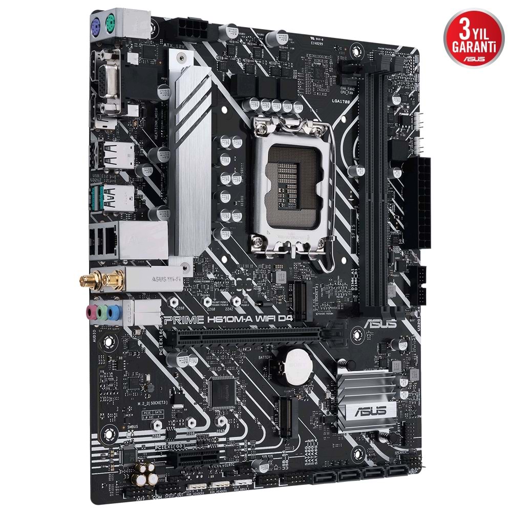 Asus PRIME H610M-A WIFI D4 Intel H610 3200 MHz DDR4 Soket 1700 mATX Anakart