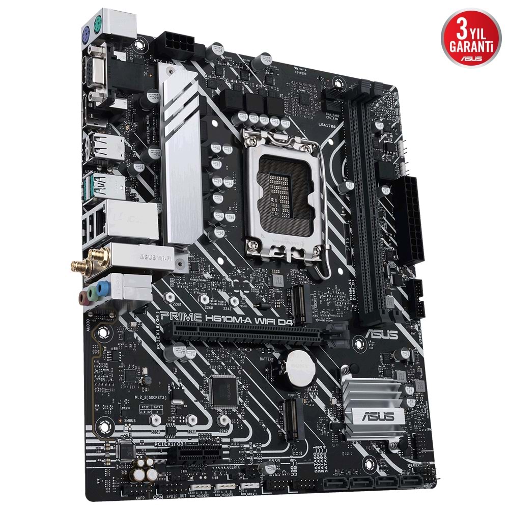 Asus PRIME H610M-A WIFI D4 Intel H610 3200 MHz DDR4 Soket 1700 mATX Anakart