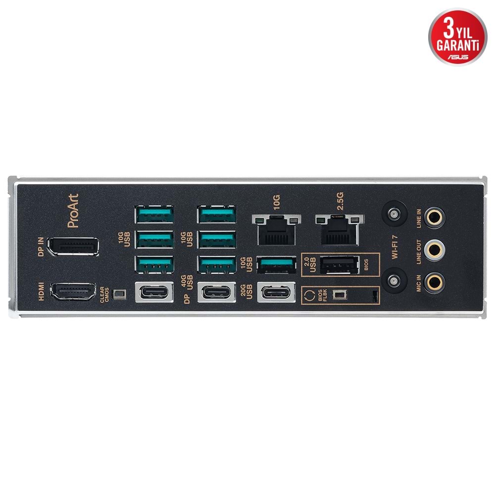 Asus ProArt X870E-CREATOR Wi-Fi AMD X870E 8000 MHz DDR5 AM5 Anakart