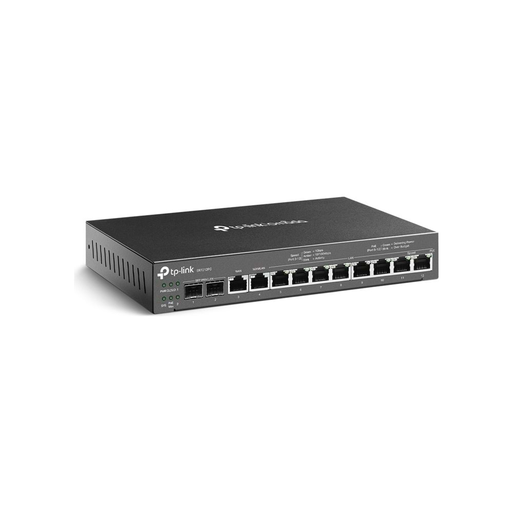 TP-Link ER7212PC Omada Gigabit VPN Router with PoE+ Ports and Controller
