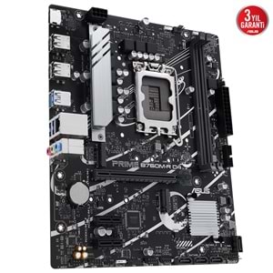 Asus PRIME B760M-R D4 Intel B760 5333 MHz (OC) DDR4 Soket 1700 mATX Anakart