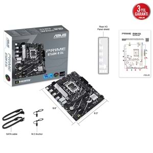 Asus PRIME B760M-R D4 Intel B760 5333 MHz (OC) DDR4 Soket 1700 mATX Anakart