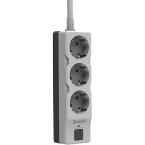 Dotvolt Üçlü 1.5 Metre Kablolu Akım Korumalı Priz Beyaz Anahtarlı Surge Hunter 1050 Joule