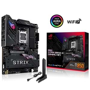 Asus ROG STRIX B850-E GAMING WIFI AMD B850 8000 MHz (OC) DDR5 Soket AM5 ATX Anakart