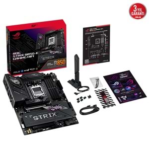 Asus ROG STRIX B850-E GAMING WIFI AMD B850 8000 MHz (OC) DDR5 Soket AM5 ATX Anakart