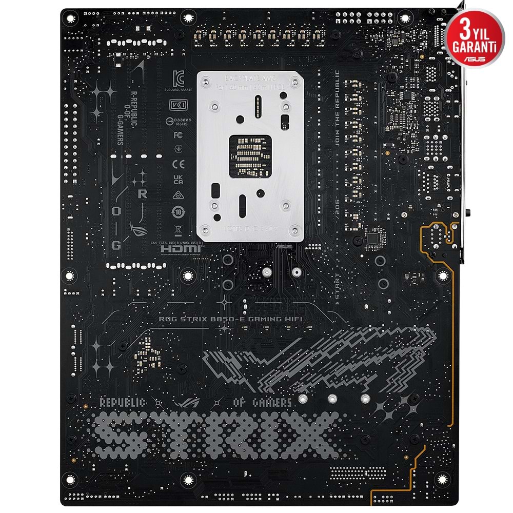 Asus ROG STRIX B850-E GAMING WIFI AMD B850 8000 MHz (OC) DDR5 Soket AM5 ATX Anakart