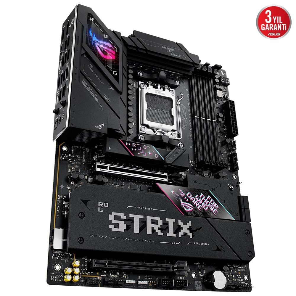 Asus ROG STRIX B850-E GAMING WIFI AMD B850 8000 MHz (OC) DDR5 Soket AM5 ATX Anakart