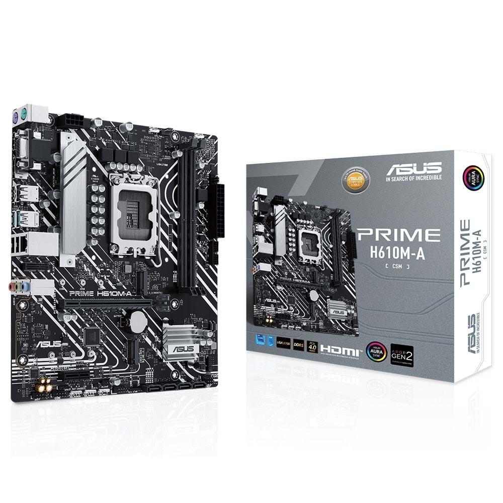 Asus PRIME H610M-A-CSM 5600 MHz DDR5 LGA1700 Matx Anakart