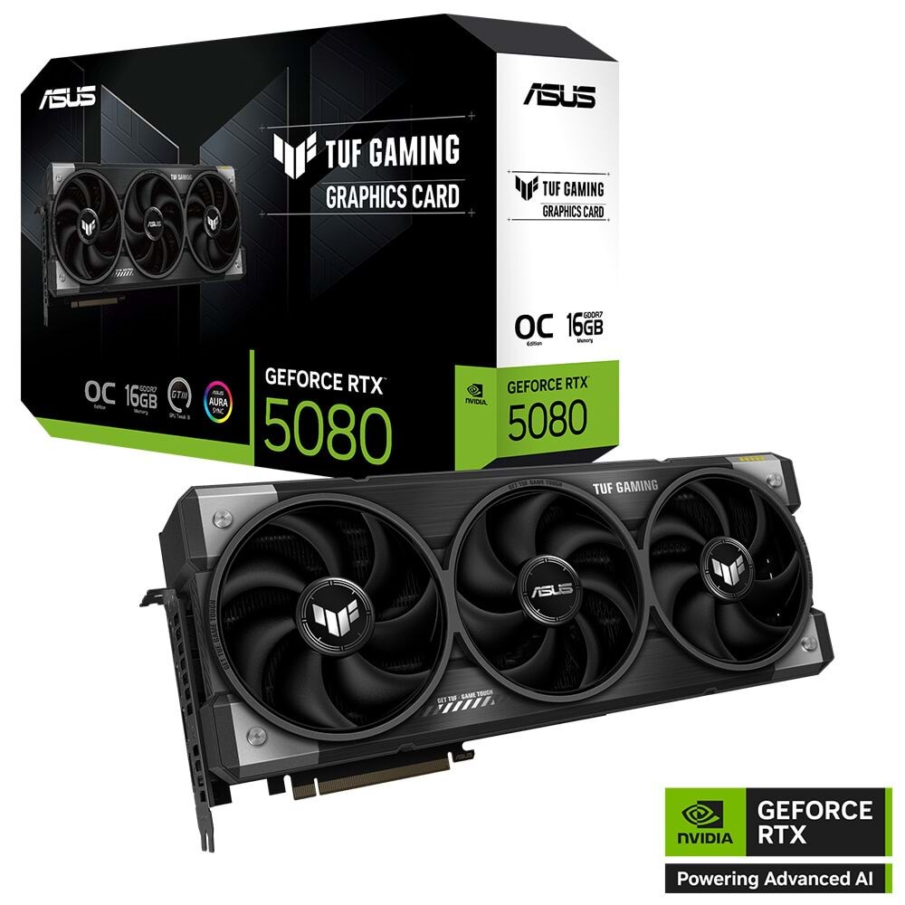 Asus TUF-RTX5080-O16G-GAMING 16GB 256Bit GDDR7 DP/HDMI PCI 5.0 Ekran Kartı