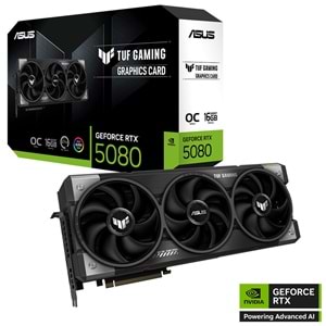 Asus TUF-RTX5080-O16G-GAMING 16GB 256Bit GDDR7 DP/HDMI PCI 5.0 Ekran Kartı