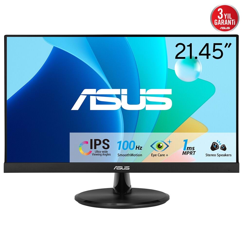 Asus VP229HF 21.45 FHD 1Ms 100Hz HDMI VGA Vesa IPS Monitör