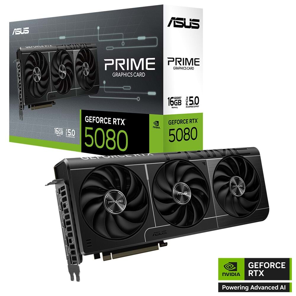 Asus PRIME-RTX5080-16G 16GB 256Bit GDDR7 DP/HDMI PCI 5.0 Ekran Kartı