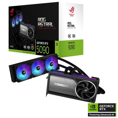 Asus ROG-ASTRAL-LC-RTX5090-O32G-GAMING 32GB 512Bit GDDR7 DP/HDMI PCI 5.0 Ekran Kartı