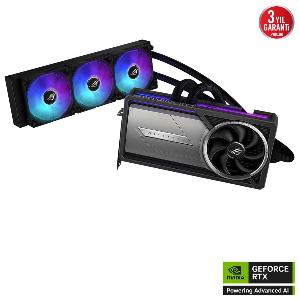 Asus ROG-ASTRAL-LC-RTX5090-O32G-GAMING 32GB 512Bit GDDR7 DP/HDMI PCI 5.0 Ekran Kartı