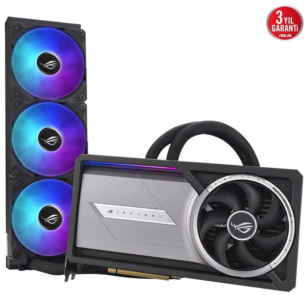 Asus ROG-ASTRAL-LC-RTX5090-O32G-GAMING 32GB 512Bit GDDR7 DP/HDMI PCI 5.0 Ekran Kartı