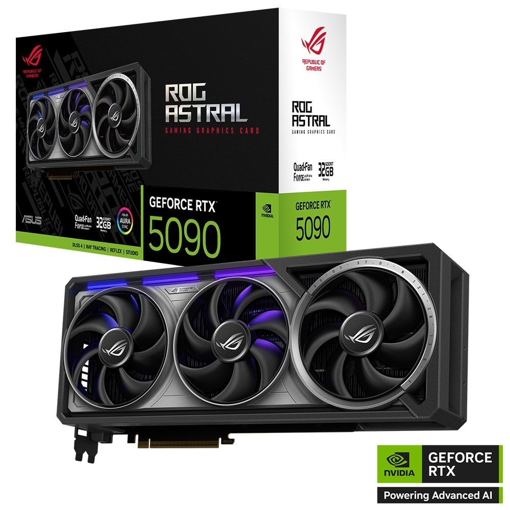 Asus ROG-ASTRAL-RTX5090-32G-GAMING 32GB 512Bit GDDR7 DP/HDMI PCI 5.0 Ekran Kartı