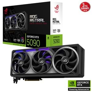 Asus ROG-ASTRAL-RTX5090-32G-GAMING 32GB 512Bit GDDR7 DP/HDMI PCI 5.0 Ekran Kartı