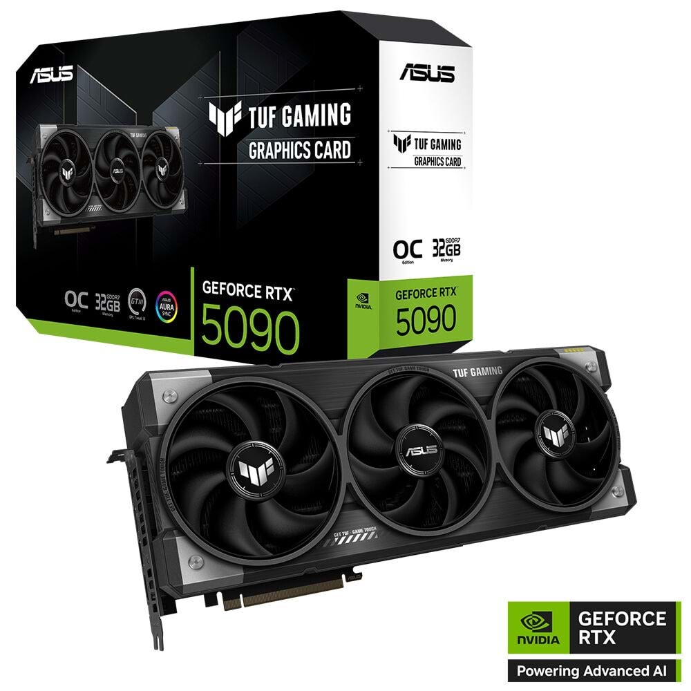 Asus TUF-RTX5090-O32G-GAMING 32GB 512Bit GDDR7 DP/HDMI PCI 5.0 Ekran Kartı
